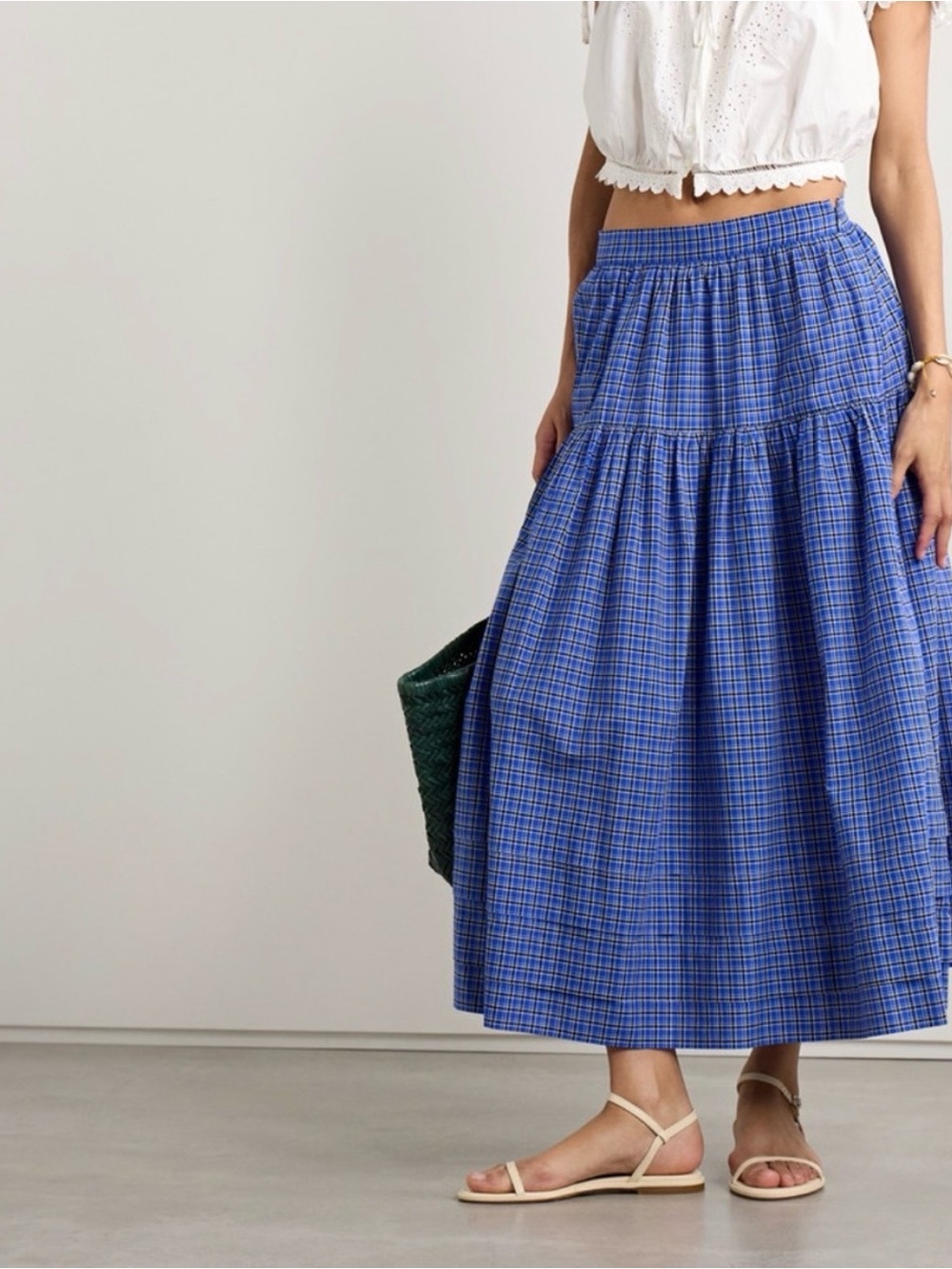 Doen Sebastiane Skirt - Cassis Check